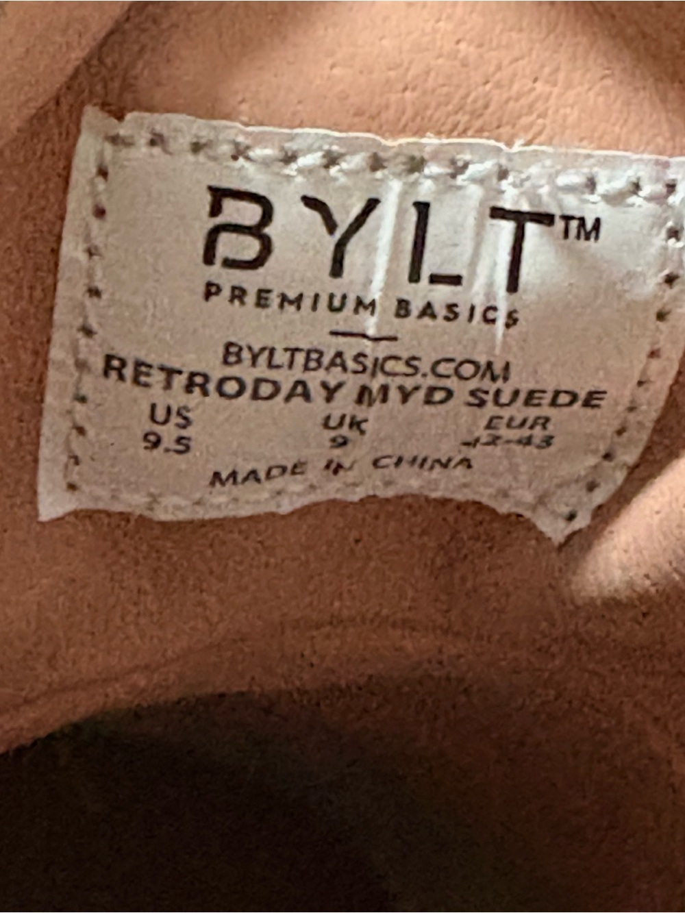 BYLT Retroday MYD Dove Suede Mid Top Sneakers Men’s 9.5 NIB - Picture 5 of 12